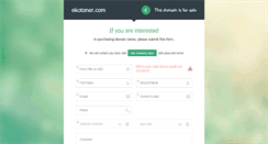 Desktop Screenshot of ekotoner.com
